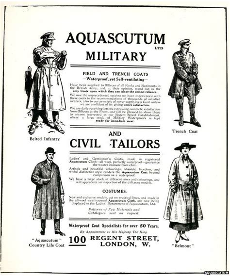 burberry and aquascutum|The trench coat's forgotten WW1 roots .